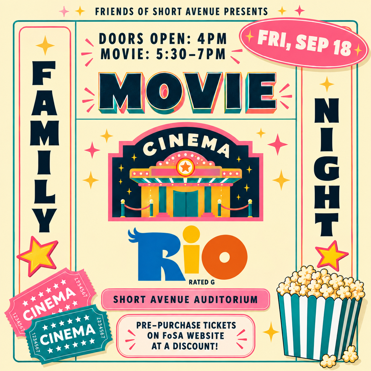Child Ticket - Rio Movie Night